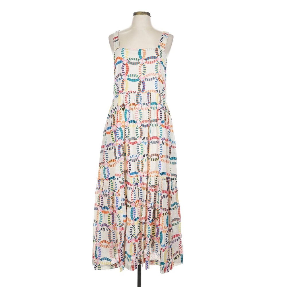 $248 - Pink Chicken Sierra Dress in Multi Quilt size Large